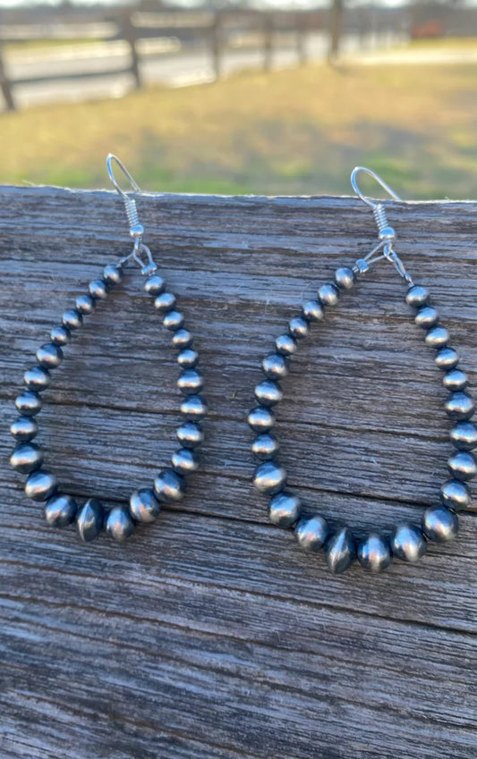 Sterling Pearls Graduated Earrings