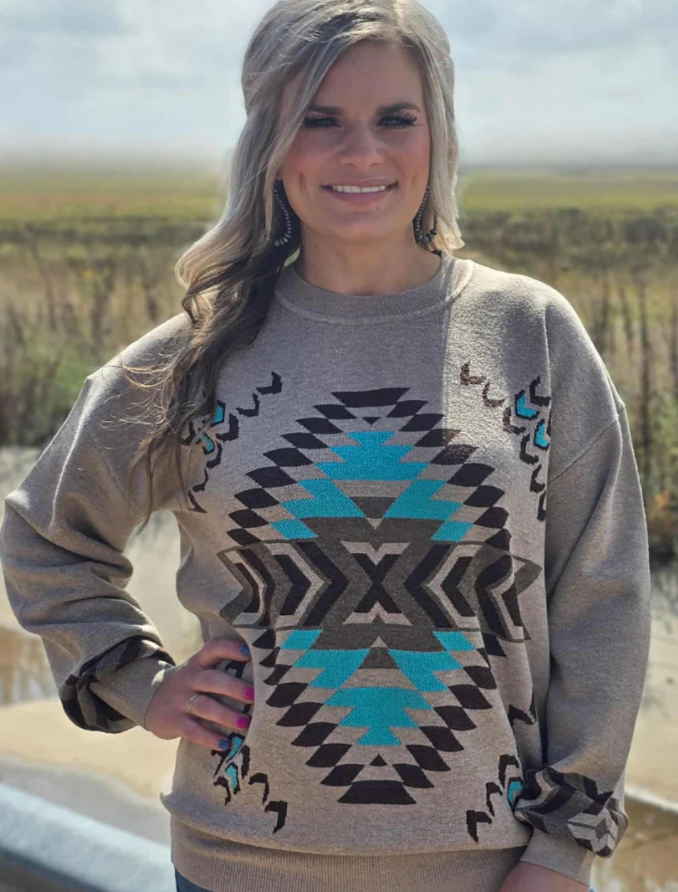 Nevada Aztec Knit Sweater