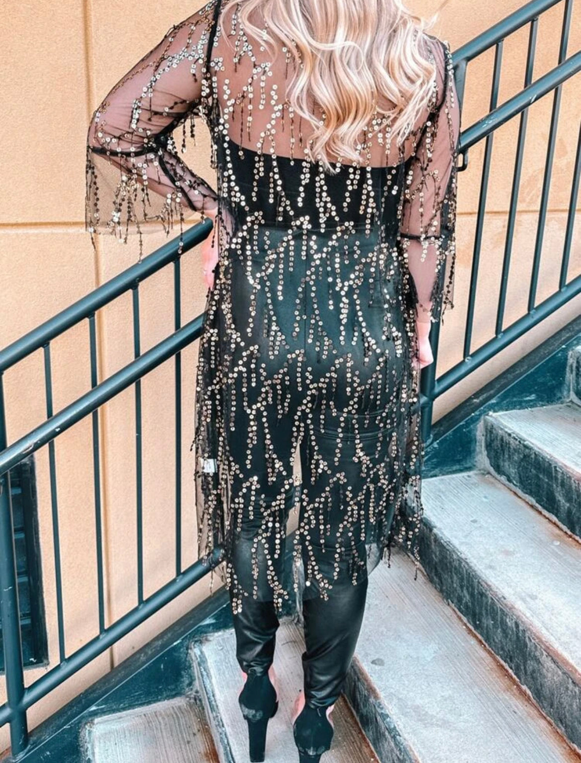 Vegas Gold Sheer Duster