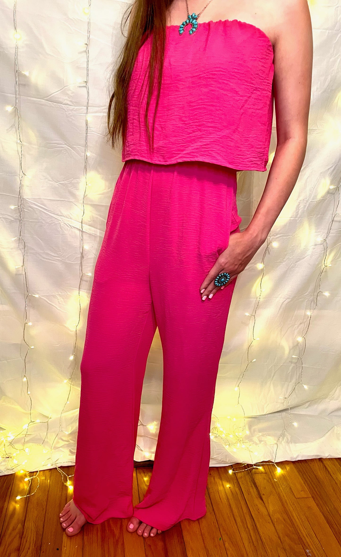 Poppin’ Pink Jumpsuit
