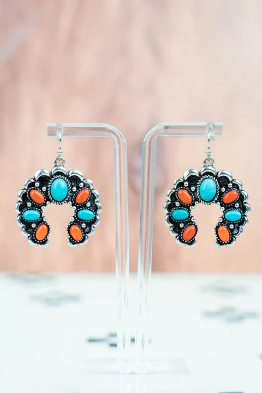 Briar Orange and Turquoise Earrings